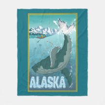 Vintage Alaskan Viagem Whale Blanket