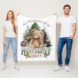 Cobertor De Velo Vintage All Wrapped Up Holiday