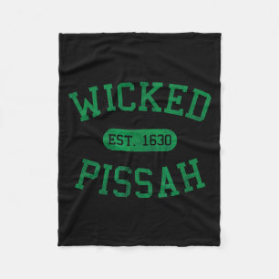 Cobertor De Velo Vintage Angustiado Wicked Ah Boston Ma Gag Bostoni