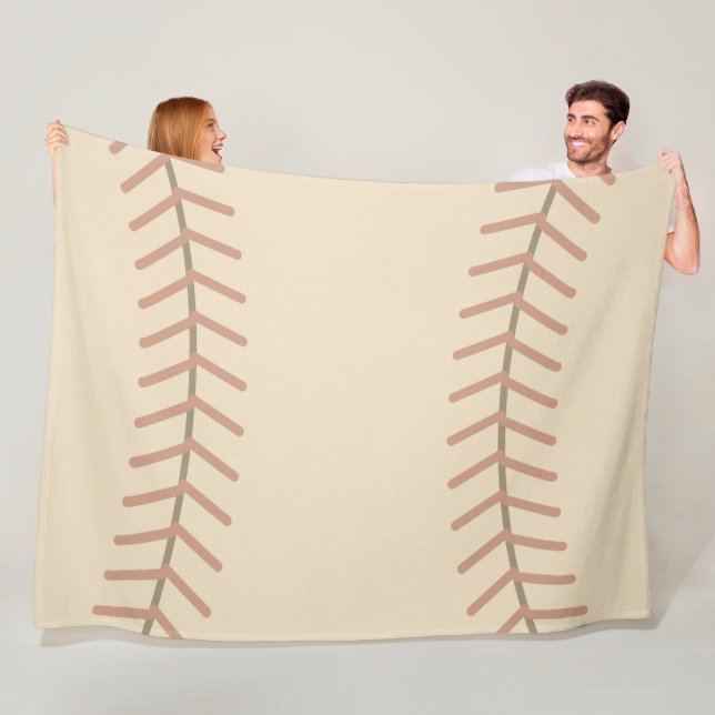 Cobertor De Velo Vintage Baseball Fleece Blanket (In Situ)