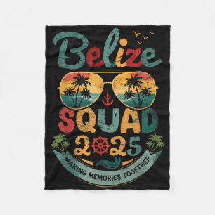 Cobertor De Velo Vintage Belize Squad 2025 Tropical Beach Vacation