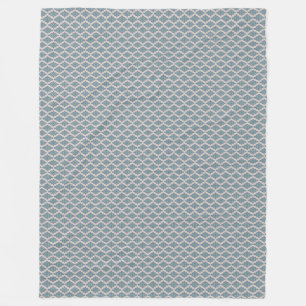Cobertor De Velo Vintage Blue Dreams Fleece Blanket