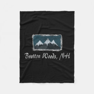 Cobertor De Velo Vintage Bretton Woods New Hampshire Winter Skiing