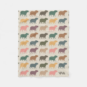 Cobertor De Velo Vintage Capybara Blanket Capybara Lover Blanket