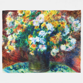 Cobertor De Velo Vintage Chrysanthemums por Pierre-Auguste Renoir