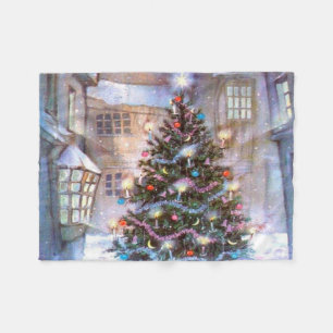 Cobertor De Velo Vintage da Árvore de Natal