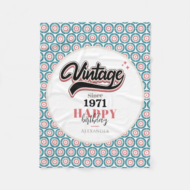 Cobertor De Velo Vintage desde - 1971 (Frente)