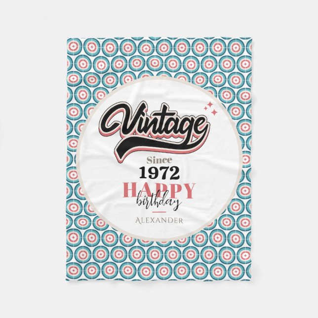 Cobertor De Velo Vintage desde - 1972 (Frente)