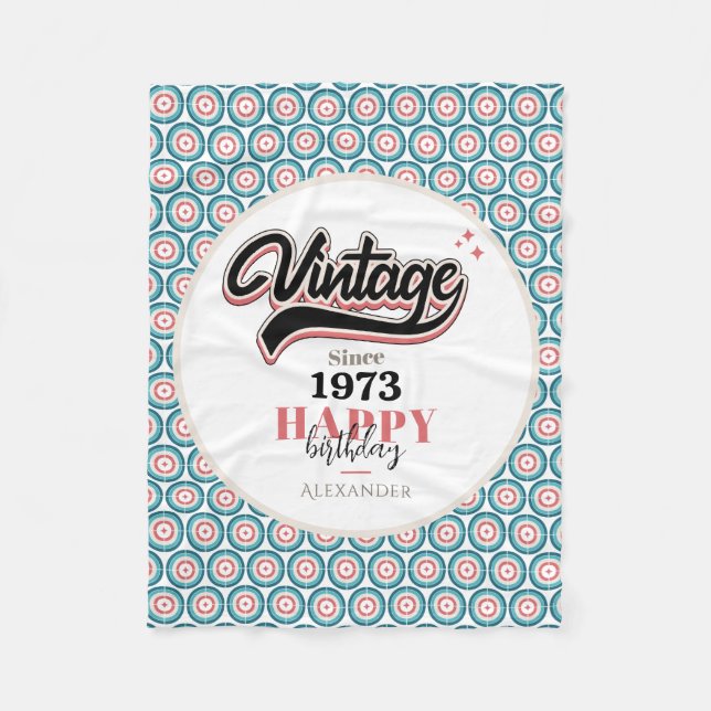 Cobertor De Velo Vintage desde - 1973 (Frente)