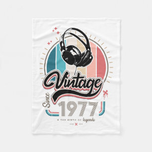 Cobertor De Velo Vintage desde fones de ouvido de 1977