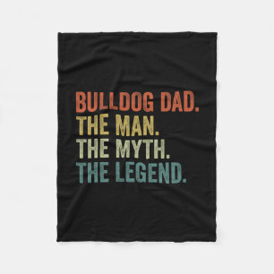 Cobertor De Velo Vintage Dog Pai Man Myend Legend