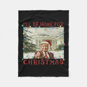 Cobertor De Velo Vintage Engraçado Humorístico Trump Estarei em Cas