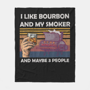 Cobertor De Velo Vintage Eu Gosto De Bourbon Meu Fumador Três Pess