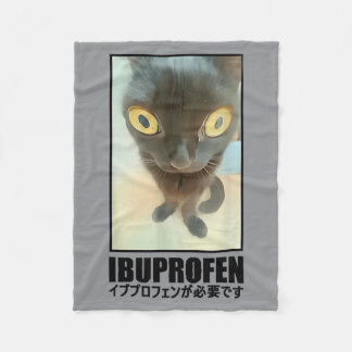 Cobertor De Velo Vintage Eu Preciso de Ibuprofeno Meme de Gato Engr