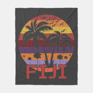 Cobertor De Velo Vintage Fiji Summer Beach Viagem