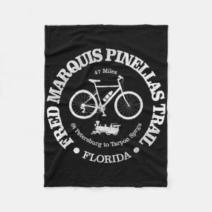 Cobertor De Velo Vintage Fred Marquis Pinellas Trail Cycling Florid