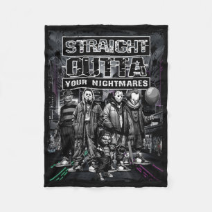 Cobertor De Velo Vintage Horror Halloween Hetero assustador fora da