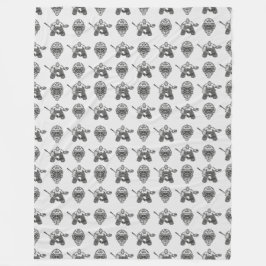 Cobertor De Velo Vintage inspirou Hockey Goalie e Máscara Padrão