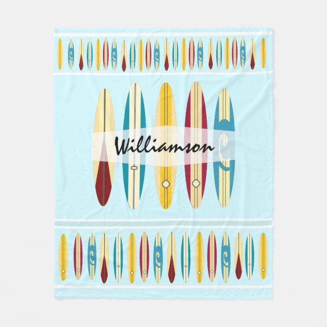 Cobertor De Velo Vintage Longboards (Frente)