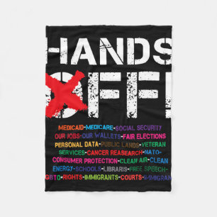 Cobertor De Velo Vintage Mãos Protestando Meu Médico De Segurança S