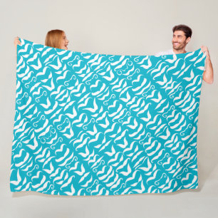 Cobertor De Velo Vintage Mustache Qualquer Padrão De Cor