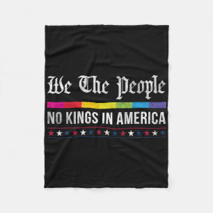 Cobertor De Velo Vintage No Kings In America Nós, Os Pessoas Patrio