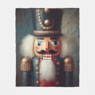 Cobertor De Velo Vintage Nutcracker Fleece Blanket