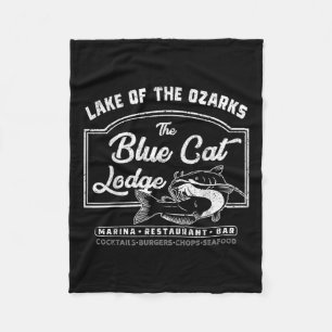 Cobertor De Velo Vintage, O Lago Azul De Lodo De Gato Dos Ozarks
