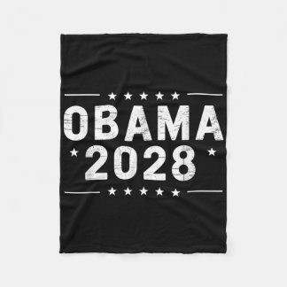 Cobertor De Velo Vintage Obama 2028 Funny Political Patriotic Elect