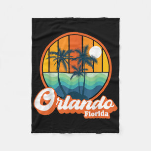 Cobertor De Velo Vintage Orlando Florida Summer Vacsing Beach Souv