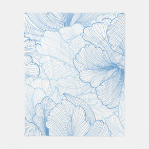 Cobertor De Velo Vintage Peony: Padrão Floral Sem Costura