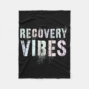 Cobertor De Velo Vintage Recovery Vibes Sober Clean Aa Na Family Su