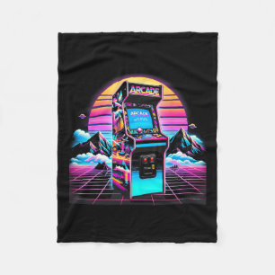 Cobertor De Velo Vintage Retro Arcade Vintage Arcade, 80 anos, anti