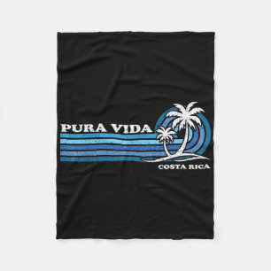 Cobertor De Velo Vintage Retro Férias De Verão Costa Rica Pura Vida