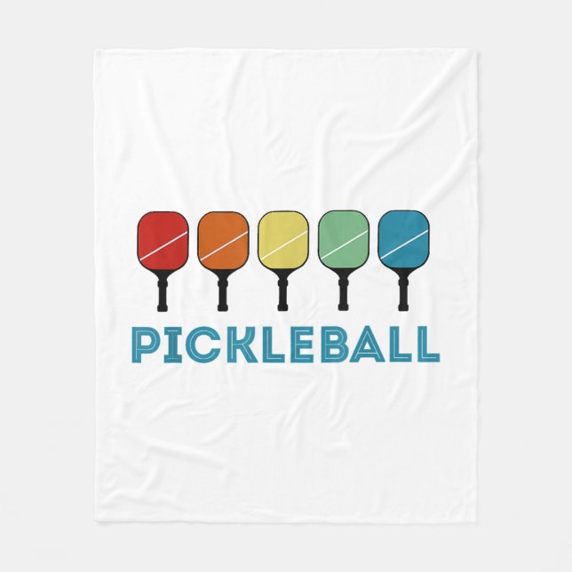 Cobertor De Velo Vintage Retro Pickleball Funny (Frente)
