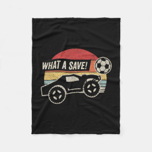 Cobertor De Velo Vintage Retro Que Salvação! Carro De Futebol Rc Fo