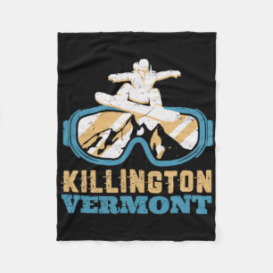 Cobertor De Velo Vintage Retro Skiing E Snowboard Vermont Snow