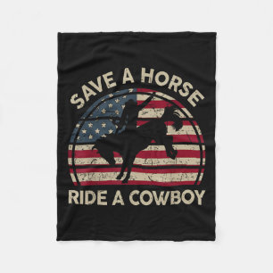 Cobertor De Velo Vintage Rodeo Cowboy País Ocidental Cavalo Usa Pat