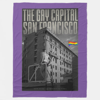 Cobertor De Velo Vintage San Francisco Fleece Blanket