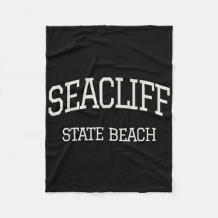Cobertor De Velo Vintage Seacliff State Beach Monterey Ca Californi