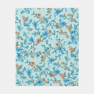 Cobertor De Velo Vintage Simples: Padrão de Tecido Floral