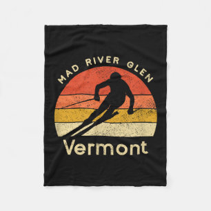 Cobertor De Velo Vintage Ski Mad River Glen Vermont Mountain