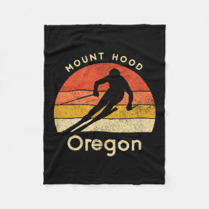 Cobertor De Velo Vintage Ski Mount Hood Oregon Mountain