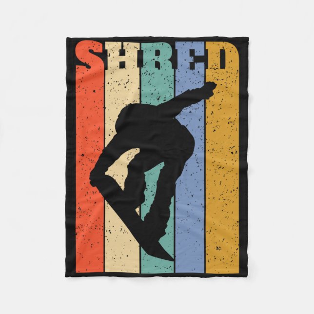 Cobertor De Velo Vintage Snowboard Snowboard (Frente)