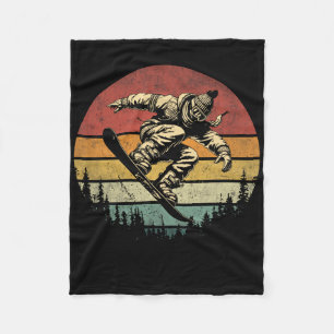 Cobertor De Velo Vintage Snowboarder Graphic Snowb (Gráfico de Snow