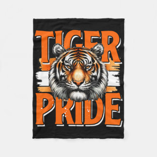 Cobertor De Velo Vintage Tiger Pride Tiger School Sports Team Retro