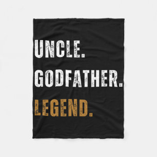 Cobertor De Velo Vintage Tio Goddad Legend Engraçado Tio Novo