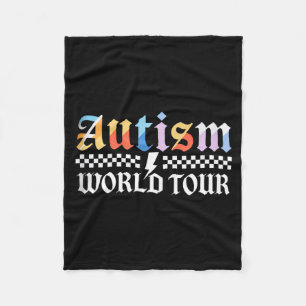 Cobertor De Velo Vintage Tour Mundial do Autismo Mês de Conscientiz