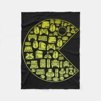 Cobertor De Velo Vintage Video Game Player 1980 Retro Millennial Ga