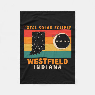 Cobertor De Velo Vintage Westfield Indiana Total Eclipse Solar 2024